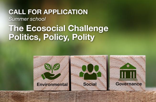 Collegamento a Summer School | The Ecosocial Challenge: Politics, Policy, Polity