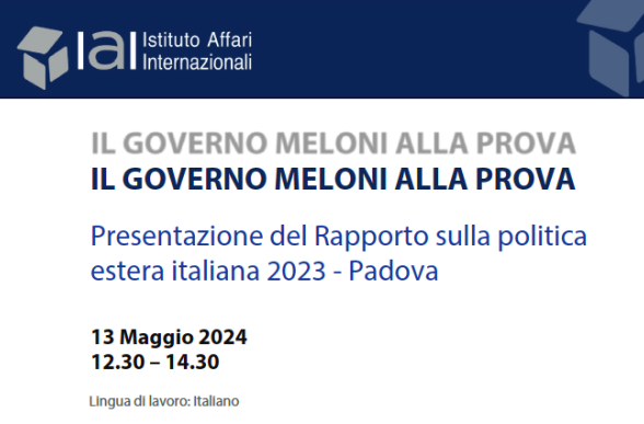 Collegamento a Presentazione del rapporto IAI sulla politica estera italiana 2024 